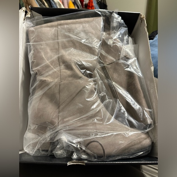 Torrid Corset Back Over-The-Knee Boot (WW) Grey - Picture 4 of 9